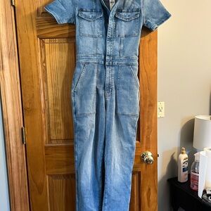 American Eagle Outfitters Blue Denim Jumpsuit
